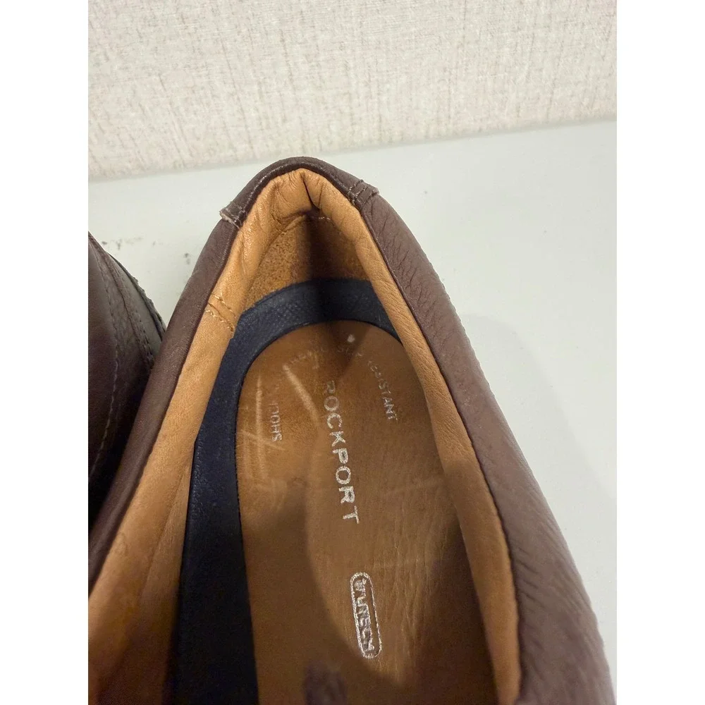 Rockport Mens V81871 TruTech Brown Leather Oxford Shoes Size 9 M